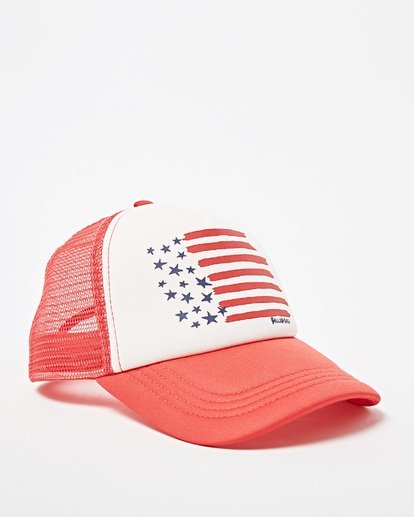 2 Girls' Ohana Trucker Hat Red GAHWQBOH Billabong