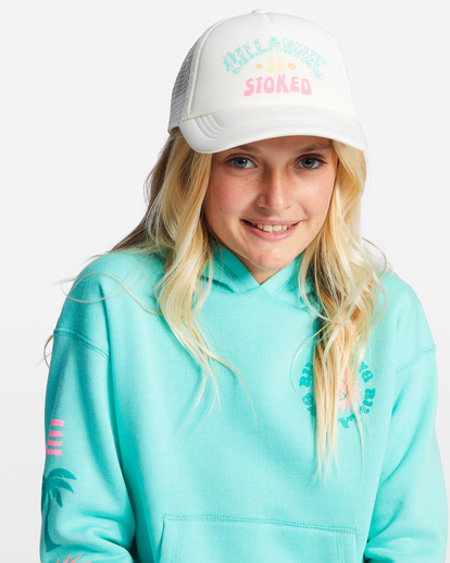 1 Girls' Ohana Trucker Hat White GAHWQBOH Billabong