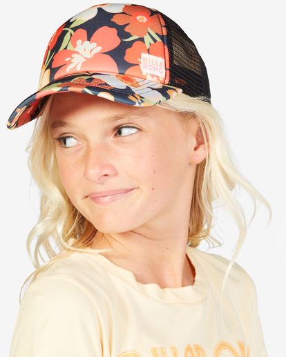 0 Girls' Shenanigans Trucker Hat Orange GAHWQBSH Billabong