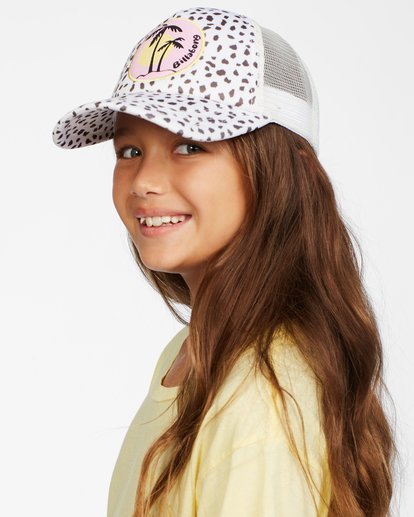 0 Girls' Shenanigans Trucker Hat White GAHWQBSH Billabong