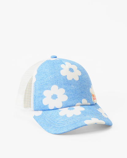 2 Girls' Shenanigans Trucker Hat Blue GAHWQBSH Billabong