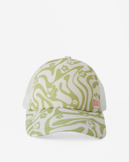 2 Girls' Shenanigans Trucker Hat Green GAHWQBSH Billabong