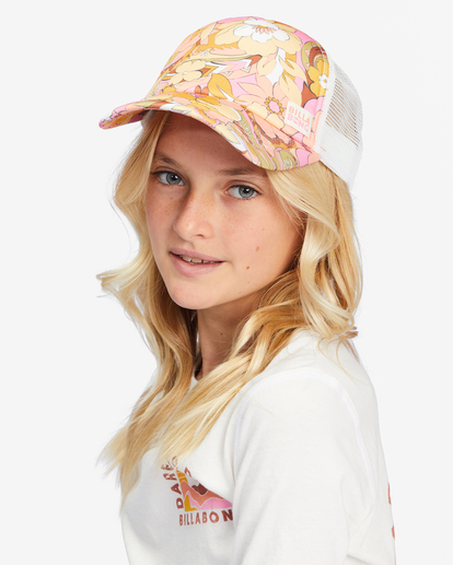 0 Girls' Shenanigans Trucker Hat Brown GAHWQBSH Billabong