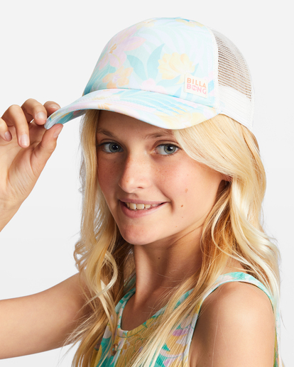 0 Girls' Shenanigans Trucker Hat Green GAHWQBSH Billabong