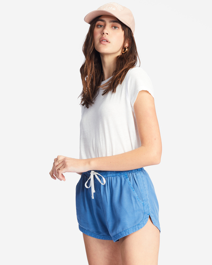 1 Road Trippin Elastic Waist Shorts Blue J202EROA Billabong