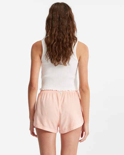 2 Road Trippin Elastic Waist Shorts Pink J202EROA Billabong