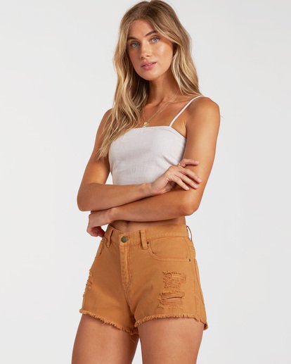 1 Drift Away Frayed Shorts Red J250UBDR Billabong