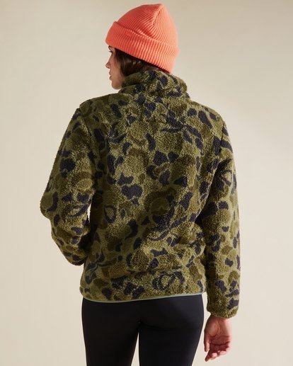 2 A/Div Switchback Mock Fleece Pullover Brown J6211BSW Billabong