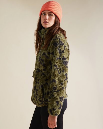 1 A/Div Switchback Mock Fleece Pullover Brown J6211BSW Billabong