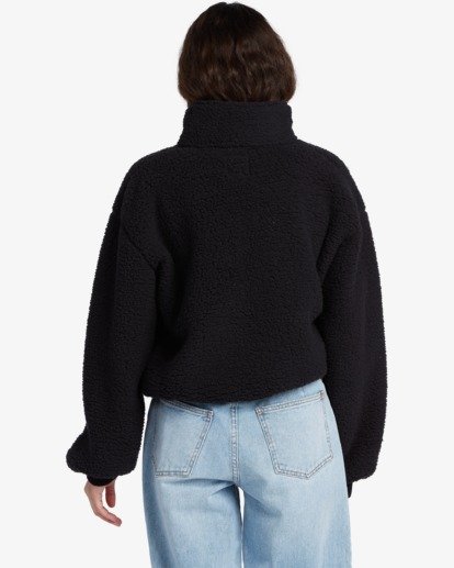 2 Time Off Half-Zip Fleece Pullover Black J6413BTI Billabong