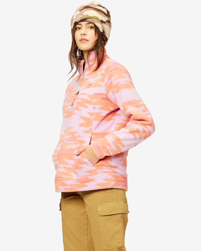 4 A/Div Boundary Mock Half-Zip Pullover Multicolor J6703BBO Billabong
