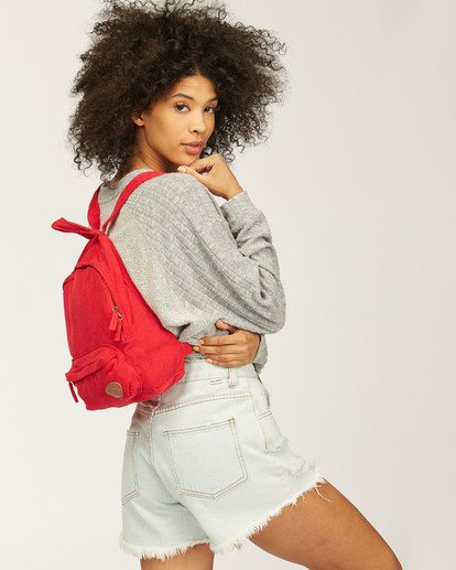 1 Mini Mama Canvas Backpack Red JABGQBMI Billabong