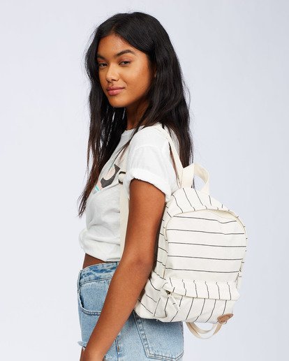 0 Mini Mama Canvas Backpack White JABGQBMI Billabong