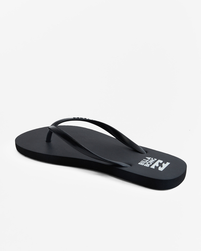 2 Dama Rubber Flip Flop Sandals Black JAFTMDAM Billabong