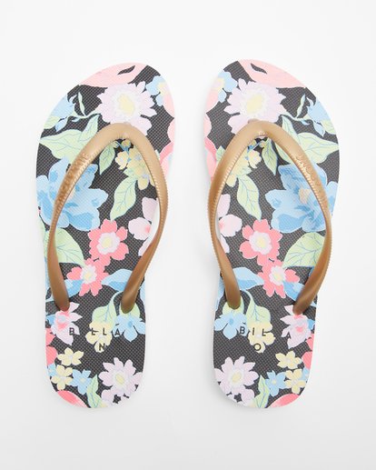 Patterned on sale flip flops