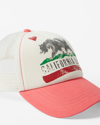 6 Pitstop Trucker Hat Pink JAHT7PIT Billabong