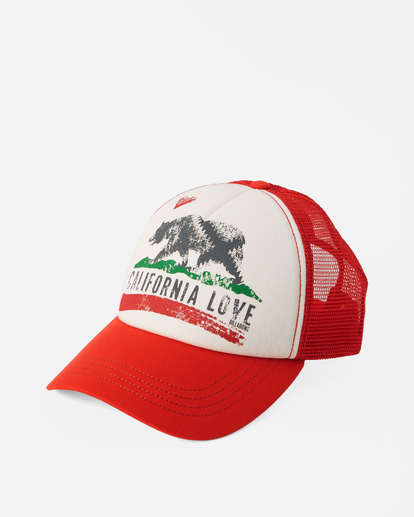 2 Pitstop Trucker Hat Red JAHT7PIT Billabong