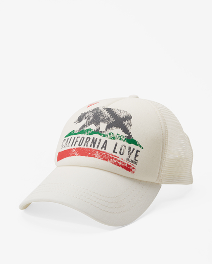 0 Pitstop Trucker Hat White JAHT7PIT Billabong