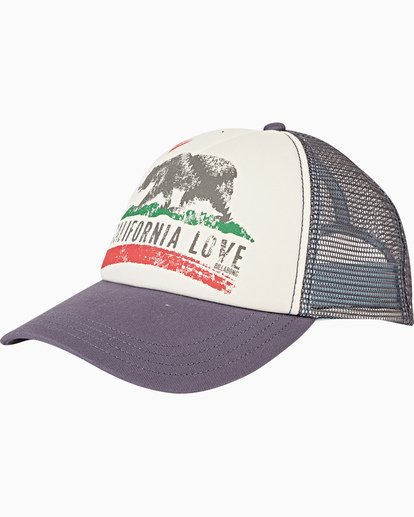 0 Pitstop Trucker Hat Blue JAHT7PIT Billabong