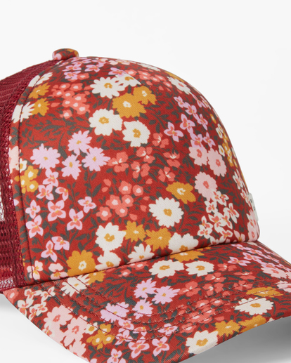6 Heritage Mashup Trucker Hat Red JAHTBHER Billabong