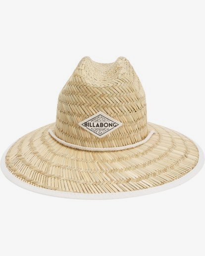 3 Tipton Straw Lifeguard Hat White JAHWNBTI Billabong
