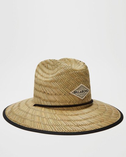 2 Tipton Straw Lifeguard Hat Black JAHWNBTI Billabong