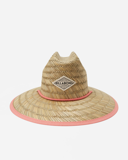 2 Tipton Straw Lifeguard Hat Pink JAHWNBTI Billabong