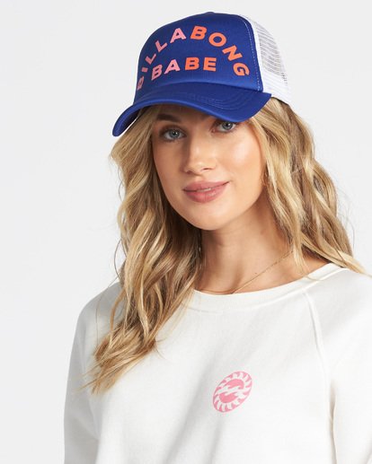 0 Across Waves Trucker Hat Blue JAHWQBAC Billabong