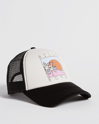 3 Across Waves Trucker Hat Black JAHWQBAC Billabong