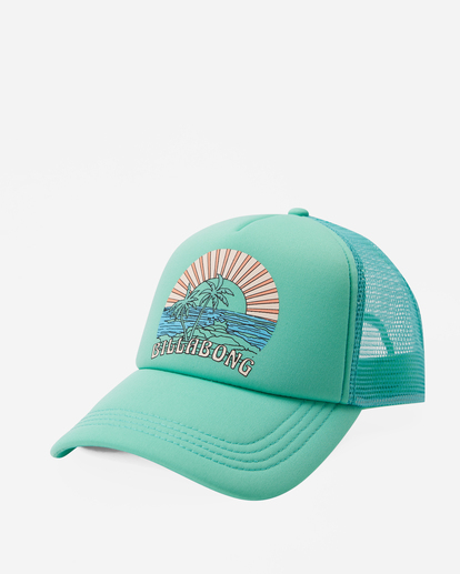 2 Across Waves Trucker Hat Green JAHWQBAC Billabong