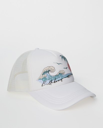 4 Across Waves Trucker Hat Green JAHWQBAC Billabong