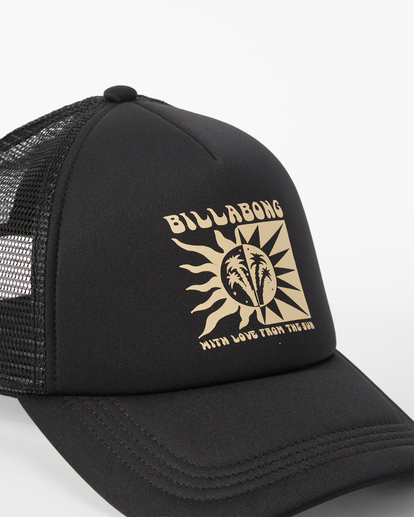 6 Across Waves Trucker Hat Black JAHWQBAC Billabong