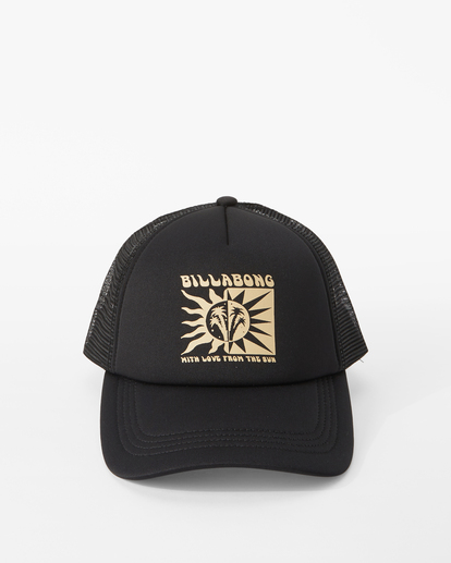 3 Across Waves Trucker Hat Black JAHWQBAC Billabong