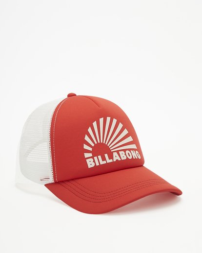 2 Across Waves Trucker Hat Red JAHWQBAC Billabong