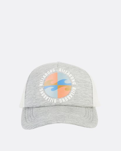 0 Across Waves Trucker Hat Grey JAHWQBAC Billabong