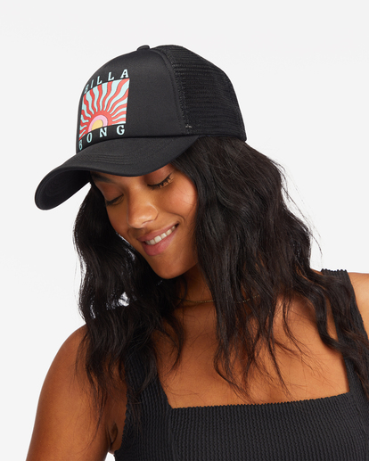 0 Across Waves Trucker Hat Red JAHWQBAC Billabong
