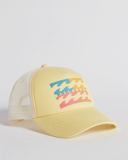 4 Aloha Forever Trucker Hat Yellow JAHWQBAL Billabong