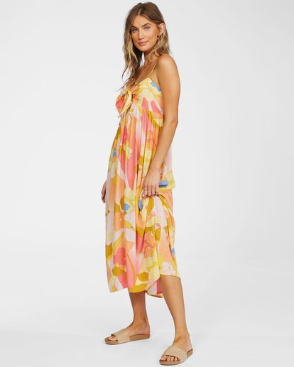 1 Twist It Dress Orange JD732BTW Billabong