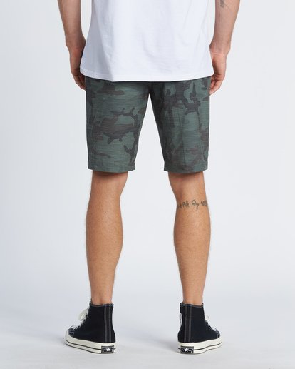 4 Crossfire Slub Submersible Short 21" Green M2031BCS Billabong