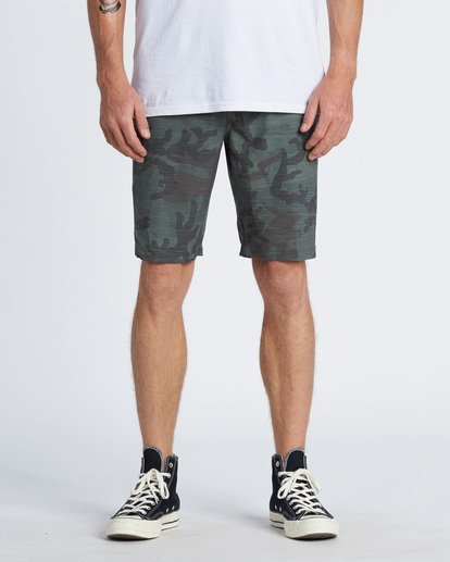2 Crossfire Slub Submersible Short 21" Green M2031BCS Billabong