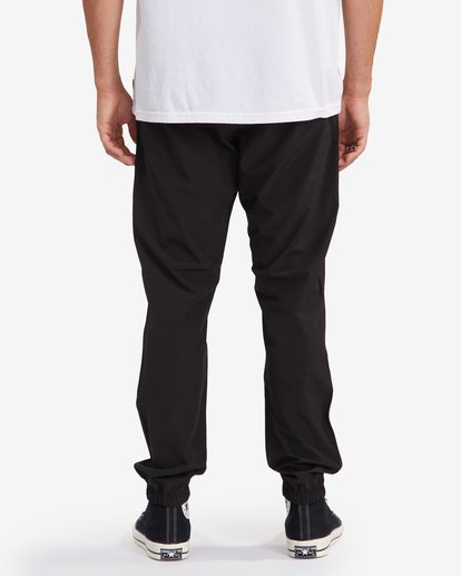 7 A/Div Transport Elastic Waist Pants Black M3153BTP Billabong