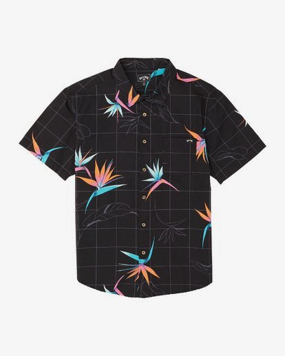 3 Sundays Floral Short Sleeve Shirt Orange M5041BSF Billabong
