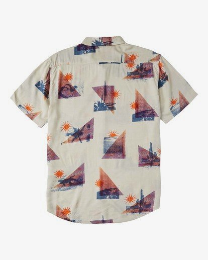 5 Sundays Floral Short Sleeve Shirt Beige M5043BSF Billabong