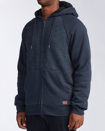 Billabong Men's Classic Premium Full Zip Fleece Sweatshirt Hoodie