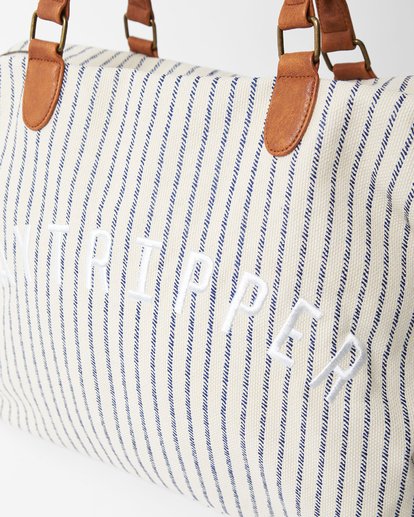 Striped weekender on sale