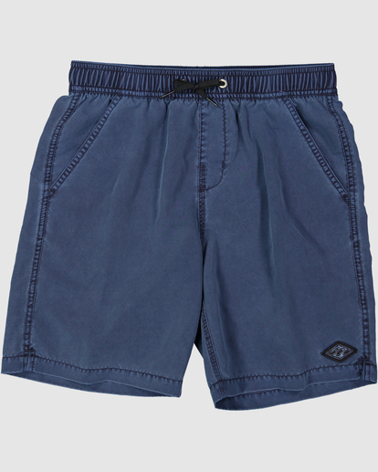 5 Boys 8-16 All Day Overdye Layback Boardshorts 16" Blue UBBBS00109 Billabong