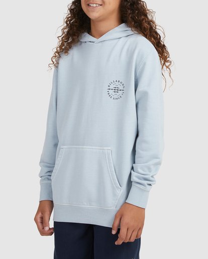 3 Boy's Big Wave Dan Pullover Hoodie Orange UBBFT00101 Billabong