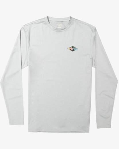 5 Boys 8-16 Diamond Shoreline Rash Vest Grey UBBWR03000 Billabong
