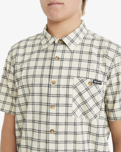 3 Mogule - Short Sleeve Shirt for Boys 8-16 Beige UBBWT00103 Billabong