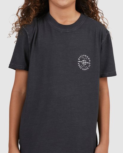 5 Boy's Big Wave Dan Short Sleeve T-Shirt Black UBBZT00117 Billabong